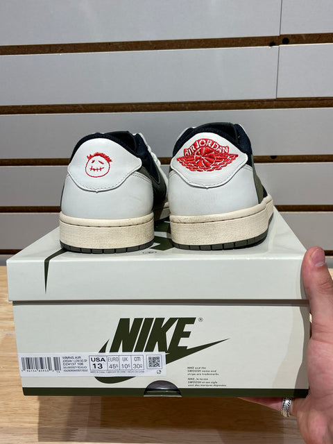 Jordan 1 Retro Low OG SP Travis Scott Olive (Women's) Sz 11.5M