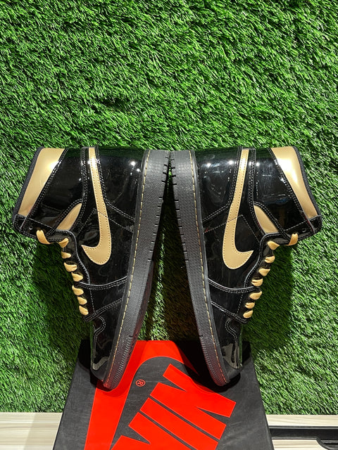 Jordan 1 Retro High Black Metallic Gold (2020) Sz 11M