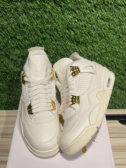 Jordan 4 Retro Metallic Gold (Women's)