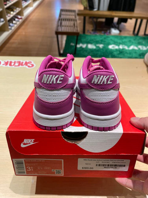 Nike Dunk Low Active Fuchsia (GS) Sz 3.5Y/5W