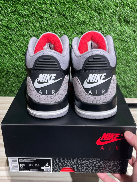 Jordan 3 Retro OG Black Cement (2024) Sz 8.5M