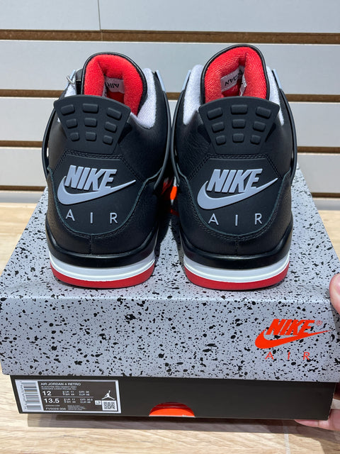 Jordan 4 Retro Bred Reimagined Sz 12