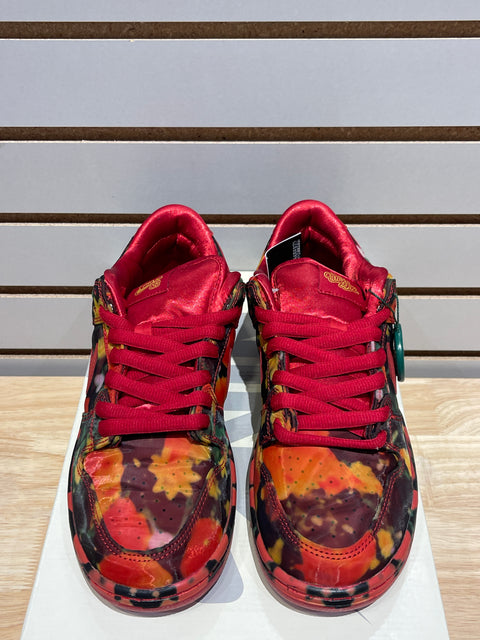 Nike SB Dunk Low The Wizard of Oz Poppy Field Sz 8.5M