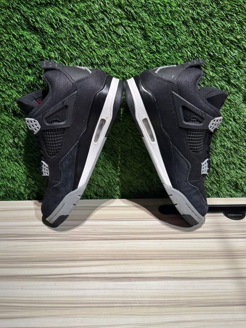 Jordan 4 Retro SE Black Canvas Sz 9.5M
