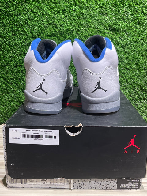 Jordan 5 Retro White Stealth (2021) Sz 9.5
