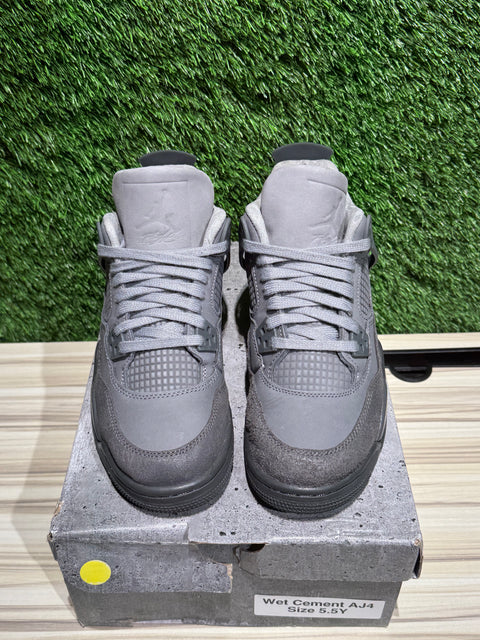 Jordan 4 Retro SE Paris Olympics Wet Cement (GS) Sz 5.5Y