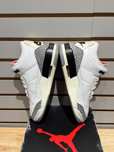 Jordan 3 Retro White Cement Reimagined Sz 8.5