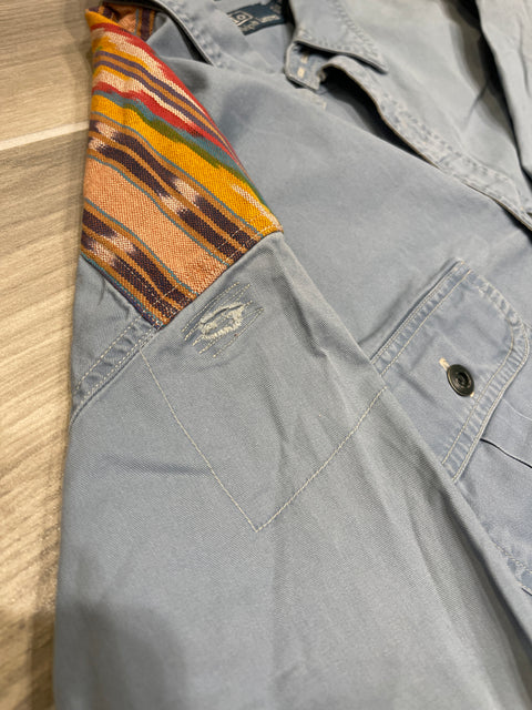 Vintage 1990s Polo Ralph Lauren Aztec Shoulder Button Up