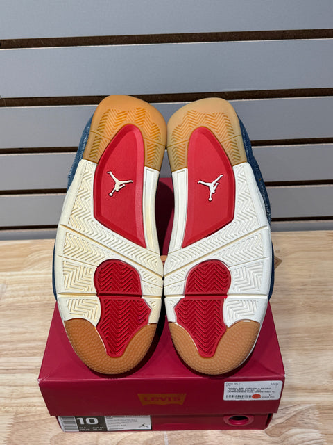 Jordan 4 Retro Levi's Denim (Blank Tag) Sz 10