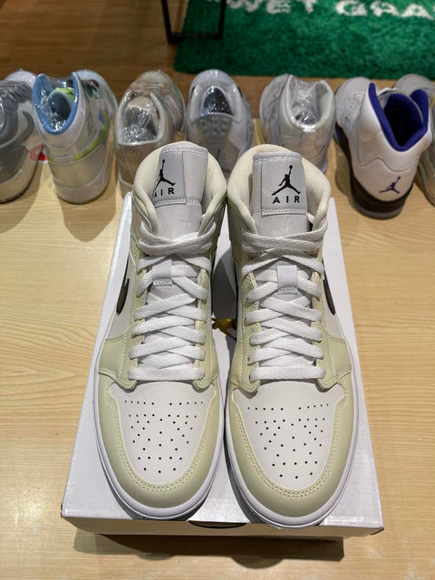 Jordan 1 Mid Coconut Milk (Women's) Sz 7Y/8.5W