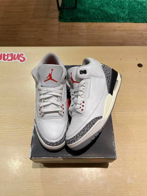 Jordan 3 Retro White Cement Reimagined Sz 8.5