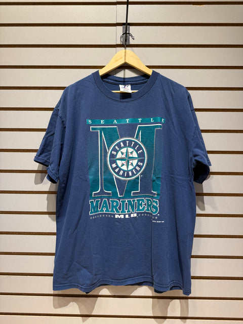 Vintage 1999 Logo Athletic Seattle Mariners Baseball T Shirt Sz XL