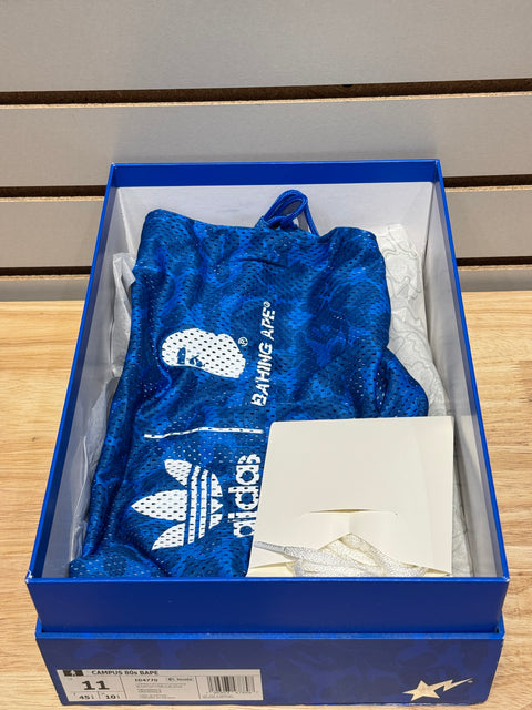 adidas Campus 80s Bape Collegiate Navy Sz 11M