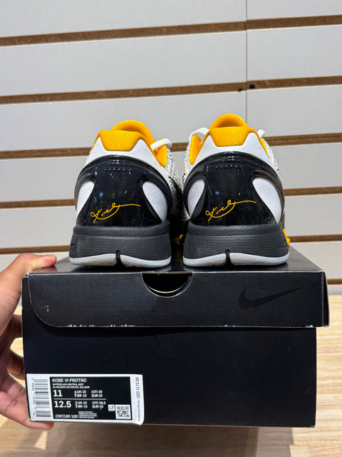 Kobe 6 Protro Playoff Pack White Del Sol Sz 11