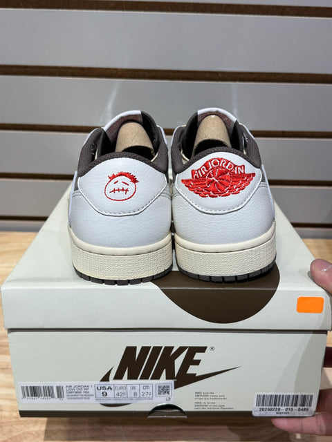 Jordan 1 Retro Low OG SP Travis Scott Reverse Mocha Sz 9