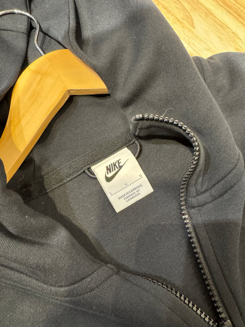 Nike Tech Fleece Black Hoodie Sweatshirt Sz L