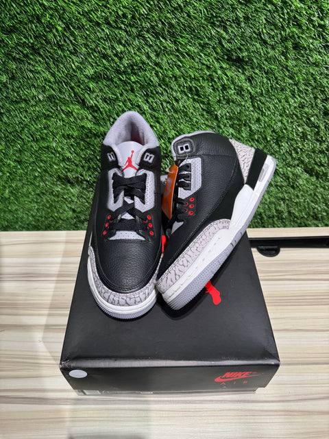 Jordan 3 Retro Black Cement (2024) (GS) Sz 7Y/8.5W