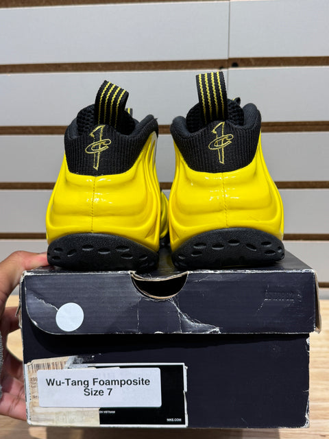 Nike Air Foamposite One Wu-Tang Optic Yellow Sz 7