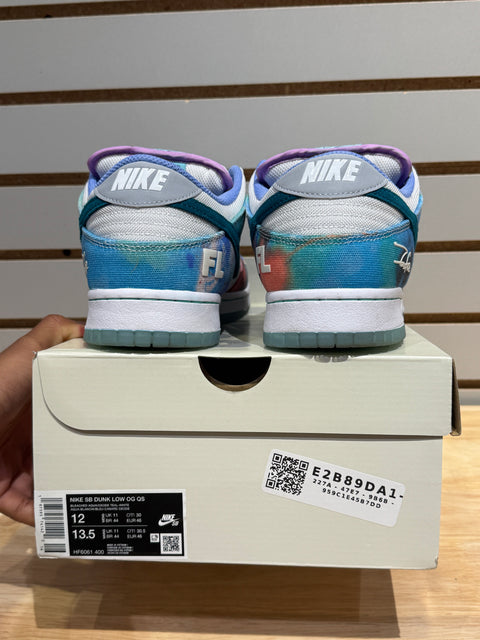 Nike SB Dunk Low Futura Laboratories Bleached Aqua Sz 12