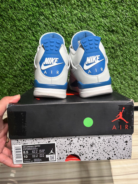 Jordan 4 Retro Military Blue (2024) Sz 8.5M.