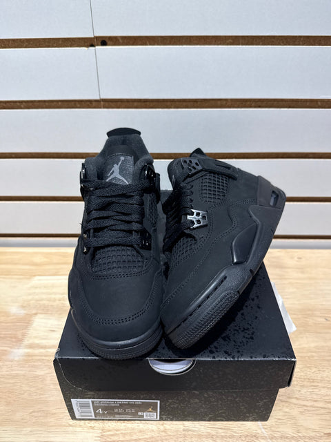 Jordan 4 Retro Black Cat (2025) (GS) Sz 4Y