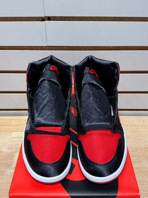 Jordan 1 Retro High OG Satin Bred (Women's) Sz 9