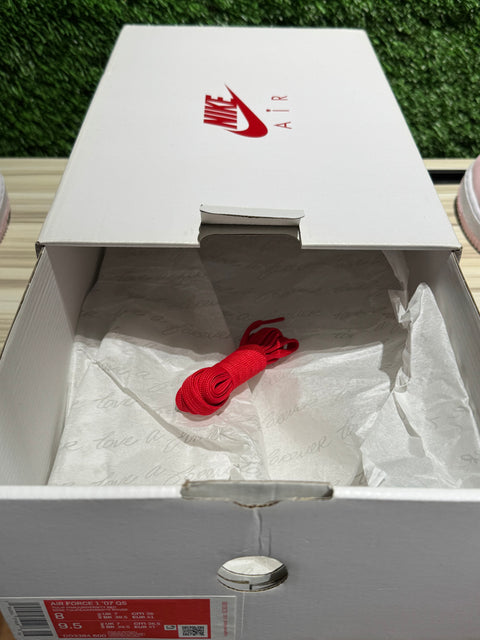 Nike Air Force 1 Low '07 QS Valentine's Day Love Letter Sz 8M