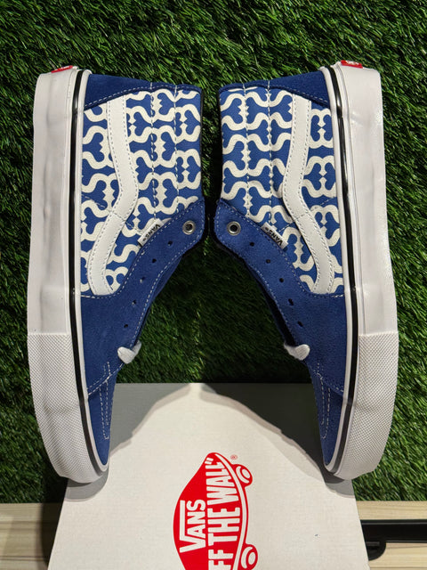 Vans Skate Grosso Mid Supreme Monogram S Logo Royal Sz 9M