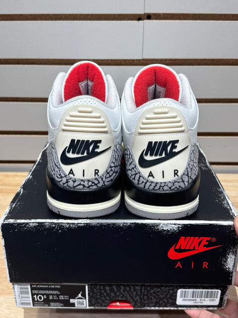 Jordan 3 Retro White Cement Reimagined Sz 10.5