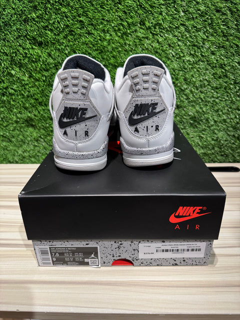 Jordan 4 Retro White Cement (2025) Sz 7.5