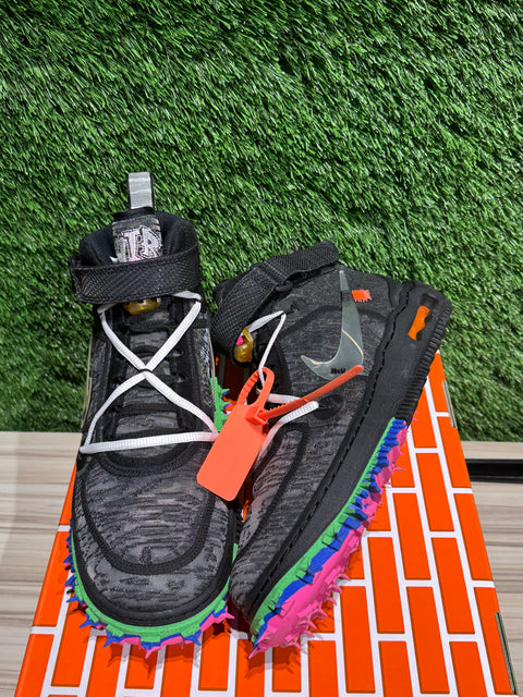 Nike Air Force 1 Mid Off-White Black Sz 10.5