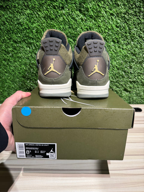 Jordan 4 Retro SE Craft Medium Olive Sz 8.5M