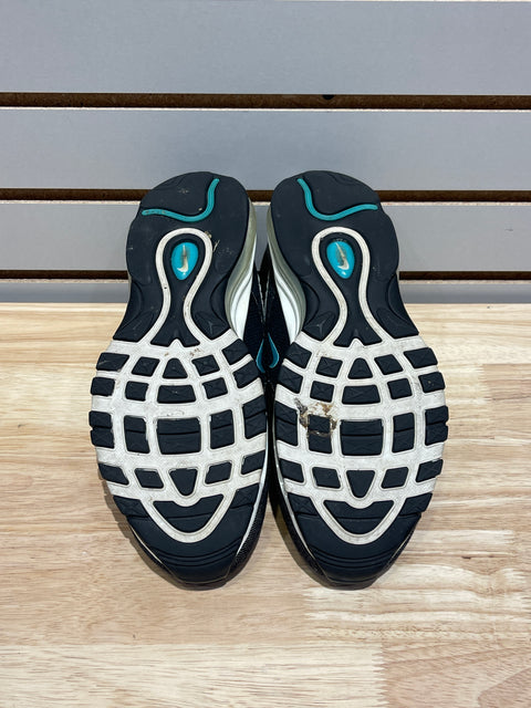 Nike Air Max 97 Black Sport Turquoise Sz 9