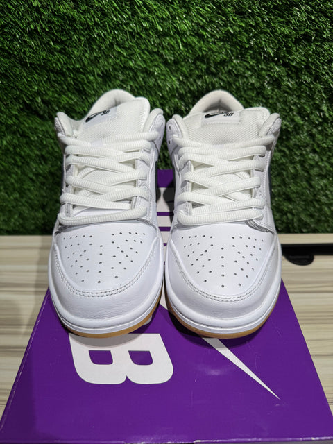 Nike SB Dunk Low Pro White Gum Sz 8.5