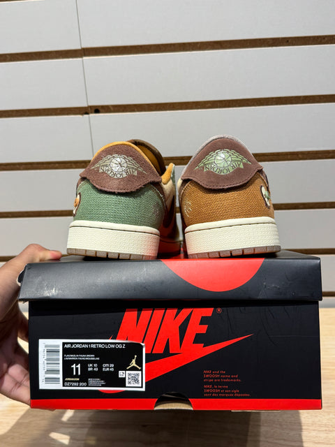 Jordan 1 Retro Low OG Zion Williamson Voodoo Sz 11