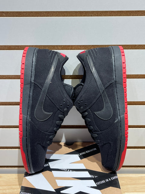 Nike SB Dunk Low Levis Black Denim Sz 10.5
