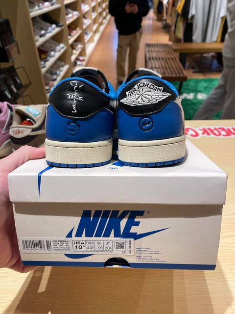 Jordan 1 Retro Low OG SP Fragment x Travis Scott Sz 10.5M