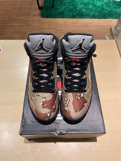 Jordan 5 Retro Supreme Desert Camo Sz 13