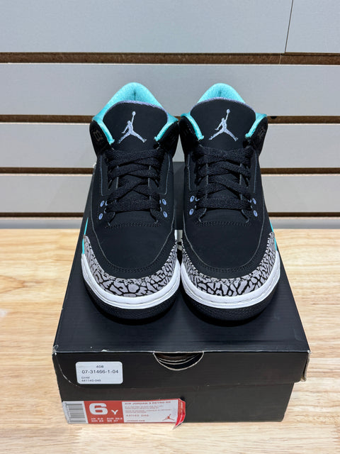 Jordan 3 Retro Bleached Turquoise Mint (GS) Sz 6Y