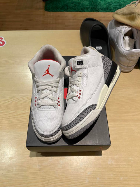 Jordan 3 Retro White Cement Reimagined Sz 5.5Y/7W