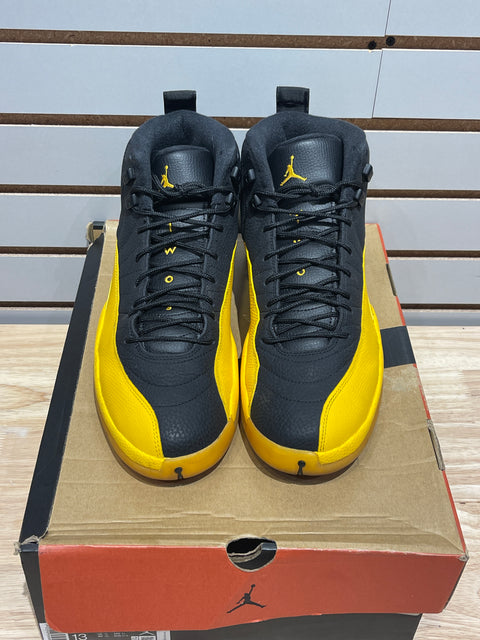 Jordan 12 Retro Black University Gold Sz 13