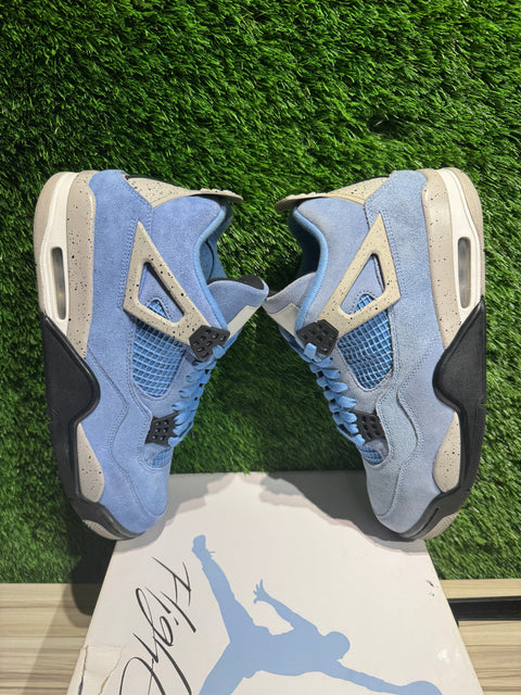 Jordan 4 Retro University Blue Sz 10