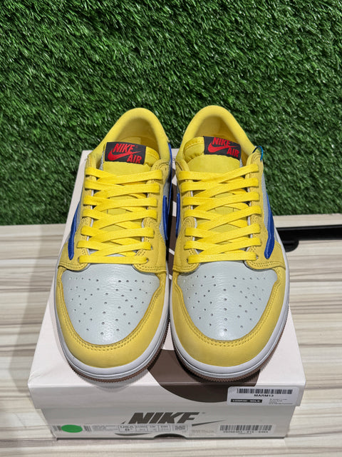 Jordan 1 Retro Low OG SP Travis Scott Canary (Women's) Sz 7M/8.5W