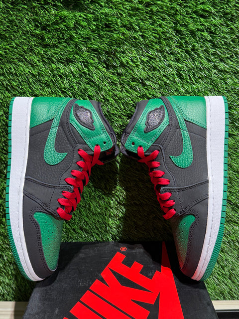 Jordan 1 Retro High Pine Green Black (GS) Sz 4Y