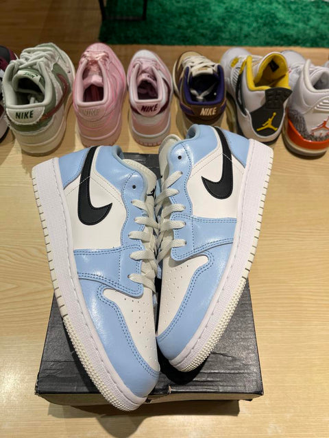 Jordan 1 Low Ice Blue Black (GS)