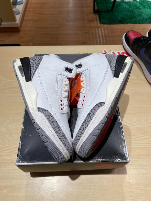 Jordan 3 Retro White Cement Reimagined Sz 8.5