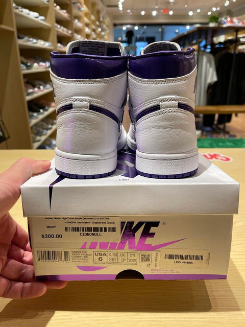 Jordan 1 Retro High Court Purple (Women's) Sz 4.5Y/6W