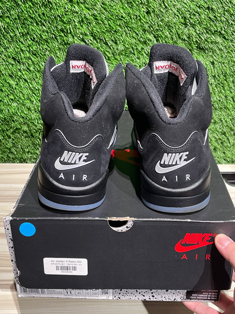 Jordan 5 Retro OG Black Metallic Reimagined Sz 11M