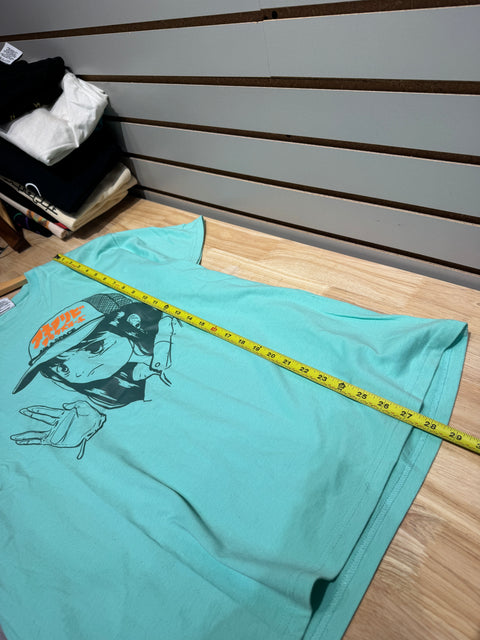 Billionaire Boys Club BBC Ice Green BB Air and Space Tee Sz M