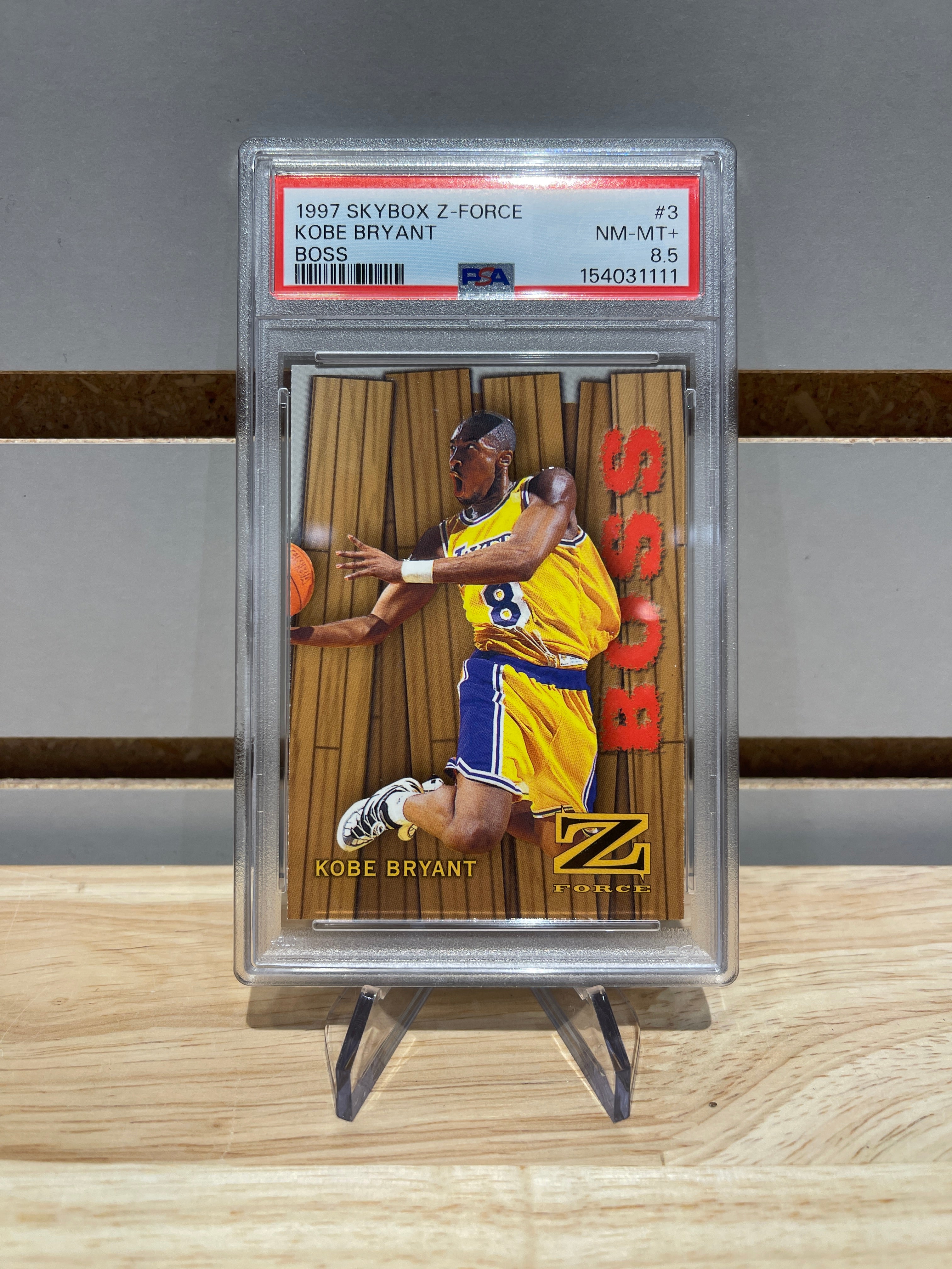 1997 Kobe Bryant Skybox Z-Force Boss #3 PSA 8.5 – Sneak City